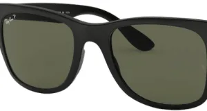 Original lenses Ray-Ban RB4195 Wayfarer Liteforce, colour 9A · Green polarized · plastic