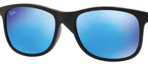 Original lenses Ray-Ban RB4202 Andy, colour 55 · Total blue mirror · plastic