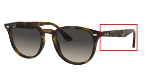 Original Ray-Ban RB4259 arms, colour 710 · Havana light
