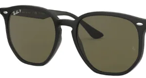 Original lenses Ray-Ban RB4306, colour 9A · Green polarized · plastic