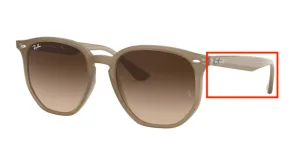 Original Ray-Ban RB4306 arms, colour 6166 · Beige