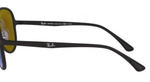 Original Ray-Ban RB4320CH arms, colour 601S · Black matte
