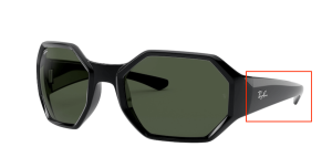 Original Ray-Ban RB4337 arms, colour 601 · Black