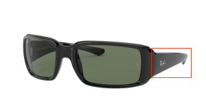 Original Ray-Ban RB4338 arms, colour 601 · Black