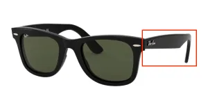 Original Ray-Ban RB4340 Wayfarer arms, colour 601 · Black