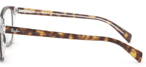 Original Ray-Ban RB5362 arms, colour 5082 · Top havana on clear