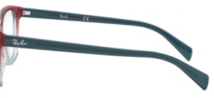 Original Ray-Ban RB5362 arms, colour 5834 · Tri gradient blue/red/ligth blue
