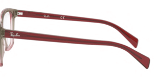 Original Ray-Ban RB5362 arms, colour 5835 · Tri bordeaux/gray/pink