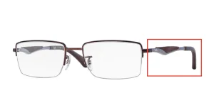 Original Ray-Ban RB6285 arms, colour 2758 · Brown matte