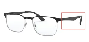 Original Ray-Ban RB6363 arms, colour 2861 · Top black on silver