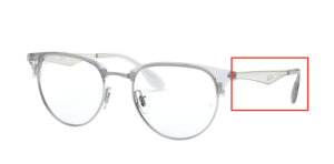 Original Ray-Ban RB6396 arms, colour 2936 · Silver