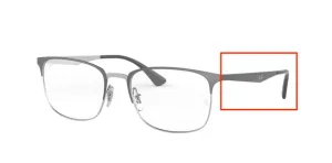 Original Ray-Ban RB6421 arms, colour 3004 · Silver on top gray