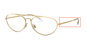 Original Ray-Ban RB6454 arms, colour 2500 · Arista