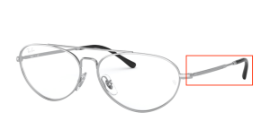 Original Ray-Ban RB6454 arms, colour 2501 · Silver