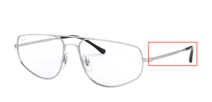 Original Ray-Ban RB6455 arms, colour 2501 · Silver