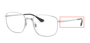 Original Ray-Ban RB6457 arms, colour 2501 · Silver