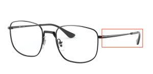 Original Ray-Ban RB6457 arms, colour 2509 · Black shiny