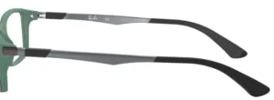 Original Ray-Ban RB7017 arms, colour 5197 · Top black on green