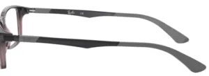 Original Ray-Ban RB7017 arms, colour 5620 · Trasparent gray