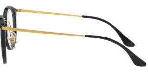 Original Ray-Ban RB7140 arms, colour 2000 · Black shiny