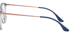 Original Ray-Ban RB7140 arms, colour 5853 · Clear on top blue