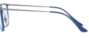 Original Ray-Ban RB7140 arms, colour 5972 · Top blue on trasp blue
