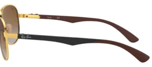 Original Ray-Ban RB8313 Carbon Fibre arms, colour 001 · Gold