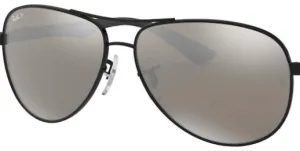 Original lenses Ray-Ban RB8313 Carbon Fibre, colour K7 · Mirror gray silver polarized · plastic