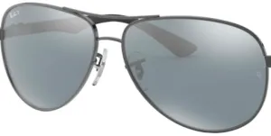 Original lenses Ray-Ban RB8313 Carbon Fibre, colour K6 · Blue silver mirror polarized · plastic