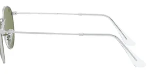 Original Ray-Ban RB3447 Round Metal arms, colour 9198 · Silver
