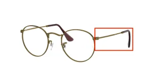 Original Ray-Ban RB3447V M arms, colour 3117 · Antique gold