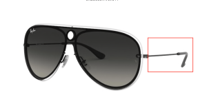 Original Ray-Ban RB3605 arms, colour 9095 · Black/white