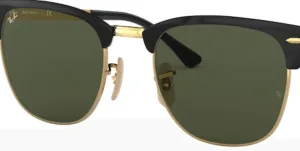 Original lenses Ray-Ban RB3716 Clubmaster Metal, colour G15 · Green classic