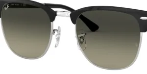 Original lenses Ray-Ban RB3716 Clubmaster Metal, colour 71 · Gray gradient gray dark