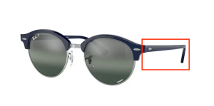 Original Ray-Ban RB4246 Clubround arms, colour 1366 · Blue