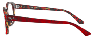 Original Ray-Ban RB5382 arms, colour 5911 · Top trasp red on havanaorange