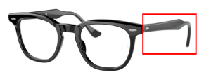 Original Ray-Ban RB5398 Hawkeye arms, colour 2000 · Black shiny