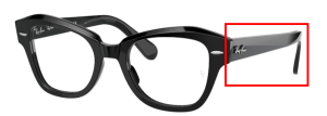 Original Ray-Ban RB5486 State Street arms, colour 2000 · Black shiny