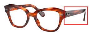 Original Ray-Ban RB5486 State Street arms, colour 2144 · Striped havana