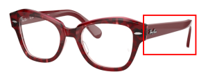 Original Ray-Ban RB5486 State Street arms, colour 8097 · Havana on clear purple