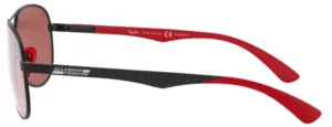 Original Ray-Ban RB8313M arms, colour F002 · Black matte