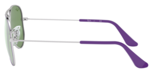 Original Ray-Ban RB9506S Junior JUNIOR AVIATOR arms, colour 262 · Violet on silver