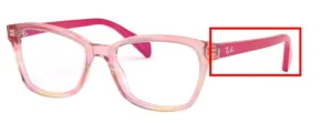 Original Ray-Ban RB1591 Junior arms, colour 3806 · Fuxia striped multicolor