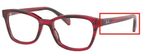 Original Ray-Ban RB1591 Junior arms, colour 3849 · Striped red