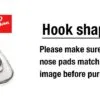 2x Original Ray-Ban Hook Nose Pads