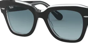 Original lenses Ray-Ban RB2186 State Street, colour 3M · Blue gradient