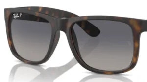 Original lenses Ray-Ban RB4165 Justin, colour 8S · Blue gradient polarized · plastic