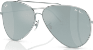 Original lenses Ray-Ban RB0101S Aviator Reverse, colour 30 · Gray flash total mirror · plastic