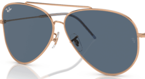 Original lenses Ray-Ban RB0101S Aviator Reverse, colour 3A · Blue dark · plastic