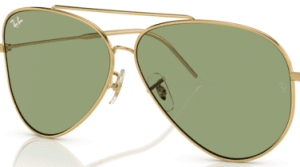 Original lenses Ray-Ban RB0101S Aviator Reverse, colour 82 · Green dark · plastic